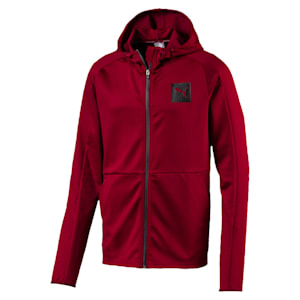 Tec Sports Full Zip Men’s Hoodie, Rhubarb