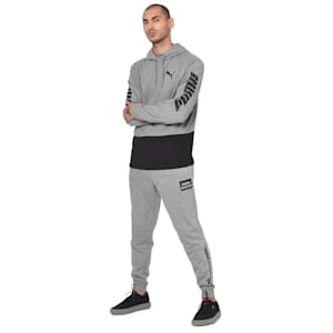 Speed Slant Logo Hoodie, Medium Gray Heather