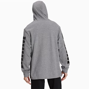 Three Stack Men's Hoodie, Medium Gray Heather