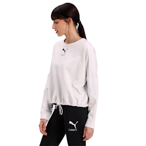Nu-tility Crew Women's Sweat Shirt, Puma White Heather