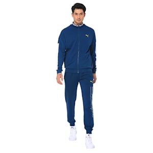 One8 Virat Kohli Men's Knitted Track Jacket, Gibraltar Sea