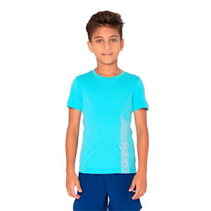 one8 Virat Kohli Kids' Printed Active T-Shirt, Blue Turquoise Heather