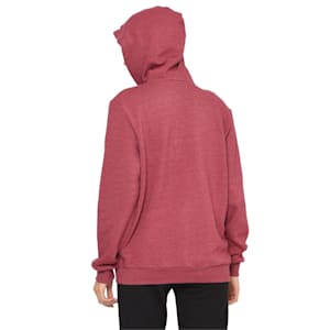 Essentials Fleece Hooded Men's Jacket, Rhubarb Heather