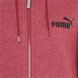 Essentials Fleece Hooded Men's Jacket, Rhubarb Heather