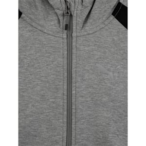 Evostripe Full Zip dryCELL Boys' Hoodie, Medium Gray Heather
