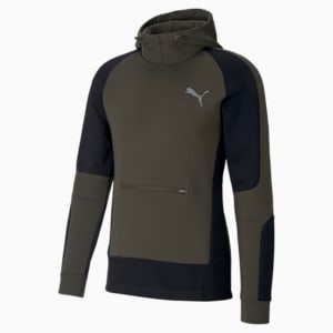 Evostripe dryCELL Slim Fit Men's Hoodie, Forest Night
