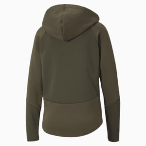 Evostripe Full Zip dryCELL Regular Fit Women's Hoodie, Forest Night