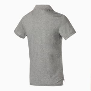 メンズ スキッパー ポロシャツ, Medium Gray Heather