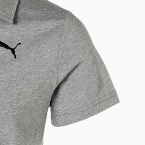 メンズ スキッパー ポロシャツ, Medium Gray Heather