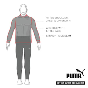 The Rebel Crew 5 Continents Regular Fit Men's Sweat Shirt, Puma Black