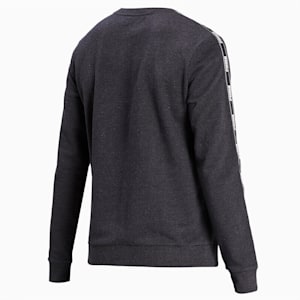 Tape Crew Neck Men's Sweatshirt, Dark Gray Heather
