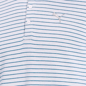 Striped Long Sleeves Men's T-Shirt, Digi-blue-Puma White