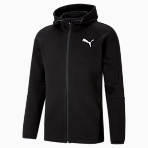 Evostripe Core Full-Zip Slim Fit Men's Hoodie, Puma Black, extralarge-IND