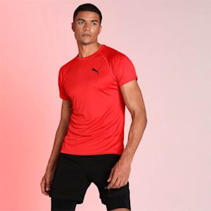 RTG Slim Fit Men's T-shirt, High Risk Red, extralarge-IND