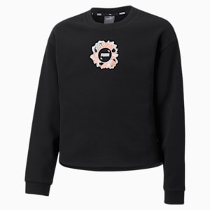 Alpha Crew Women's Sweat Shirt, Puma Black, extralarge-IND
