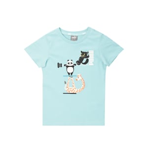Paw Toddlers T-Shirt, Angel Blue