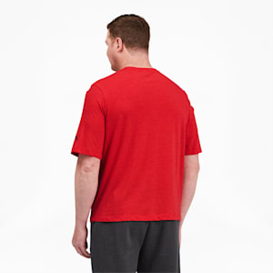 Essentials Men's Heather Tee BT, High Risk Red