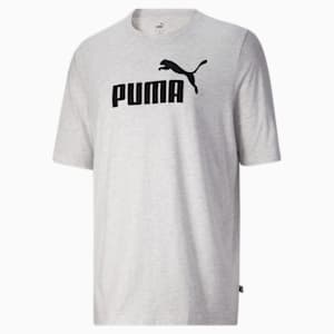 Essentials Men's Heather Tee BT, Puma White Heather