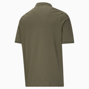 Essentials Men's Pique Polo BT, Dark Green Moss-Black