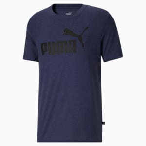 T-shirt Puma Run Logótipo preto cinzento, Peacoat, extralarge