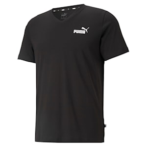 T-shirt à encolure en V Essentials+, homme, coton noir