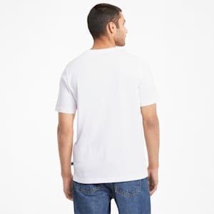 T-shirt à encolure en V Essentials+, homme, Blanc Puma