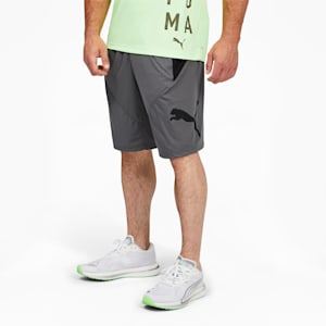 Shorts de entrenamiento Puma Cat para hombre, CASTLEROCK-Puma Black