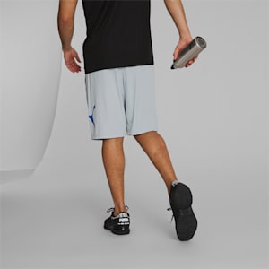 PUMA Cat Men's Training Shorts, Platinum Gray-Royal Sapphire