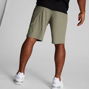 PUMA Cat Men's Training Shorts, Birch Tree-Fast Yellow, extralarge