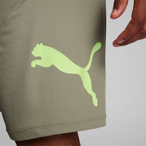 PUMA Cat Men's Training Shorts, Birch Tree-Fast Yellow, extralarge