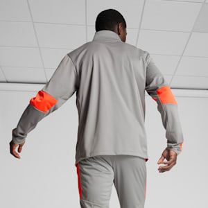 Chamarra para entrenar Blaster para hombre, Concrete Gray-Neon Sun, extralarge
