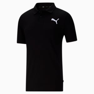 Essentials Men's Pique Polo, Cotton Black-Cat, extralarge