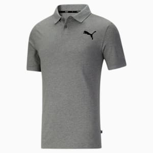 Essentials Men's Pique Polo, Medium Gray Heather-Cat, extralarge