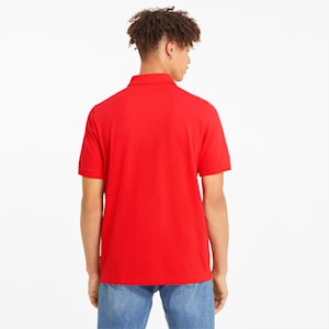 Camiseta tipo polo de piqué Essentials para hombre, High Risk Red, extralarge