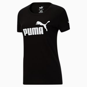 Camiseta Essentials con logo para mujer, Cotton Black, extragrande