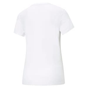 Camiseta Essentials con logo para mujer, Puma White, extragrande