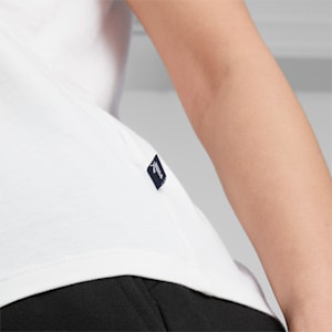 Camiseta Essentials con logo para mujer, Puma White, extragrande