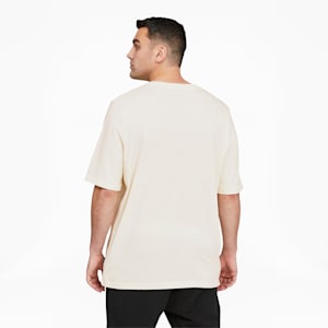 Essentials Men's Logo Tee BT, Ivory Glow-Puma Black