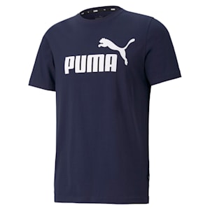 Playera para hombre Essentials Logo, Peacoat, extralarge