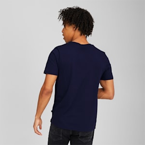 Playera para hombre Essentials Logo, Peacoat, extralarge