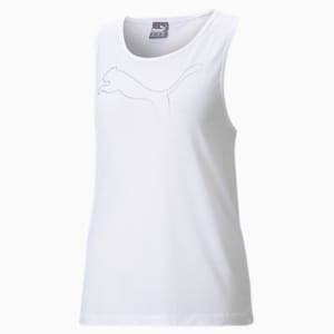 RTG Layer Women's Loose Tank Top, Puma White