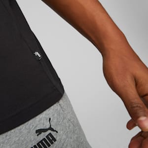 Essentials Logo Men's Tee, Puma Black