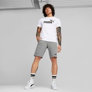 Essentials Logo Men's Tee, Puma White