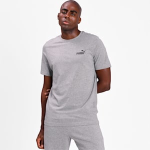 Essentials Small Logo Tee Men, Medium Gray Heather, extralarge-GBR
