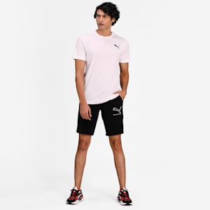 Essentials Small Logo Regular Fit Men's  T-shirt, Puma White-Puma White-Cat