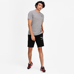 Essentials Small Logo Regular Fit Men's  T-shirt, Medium Gray Heather-Medium Gray Heather-Cat
