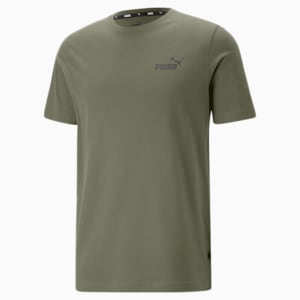 Small Logo Regular Fit Men's T-shirt, Green Moss, extralarge-IND