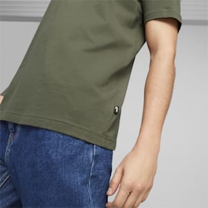 Small Logo Regular Fit Men's T-shirt, Green Moss, extralarge-IND