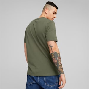 Essentials Small Logo Regular Fit Men's  T-shirt, Green Moss