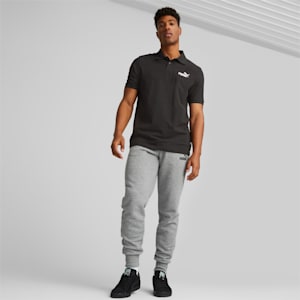 Essentials Pique Regular Fit Men's Polo Shirt, Puma Black, extralarge-IND